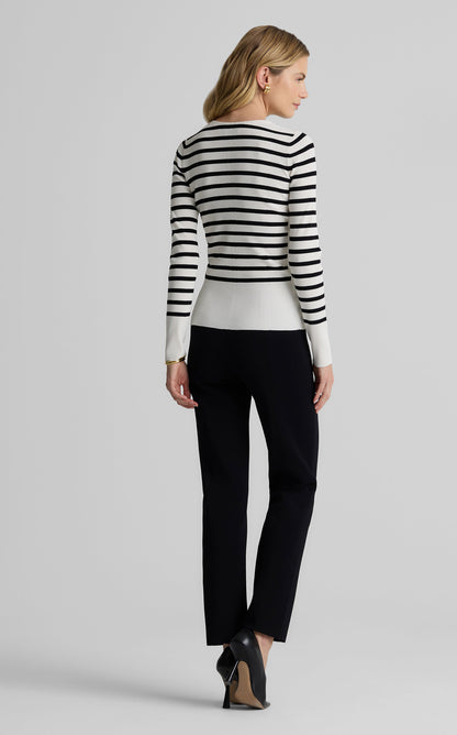 Cassidy Sweater in Striped Knit