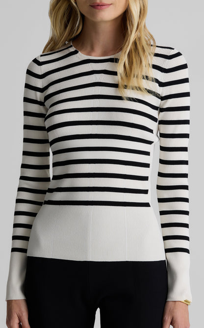 Cassidy Sweater in Striped Knit