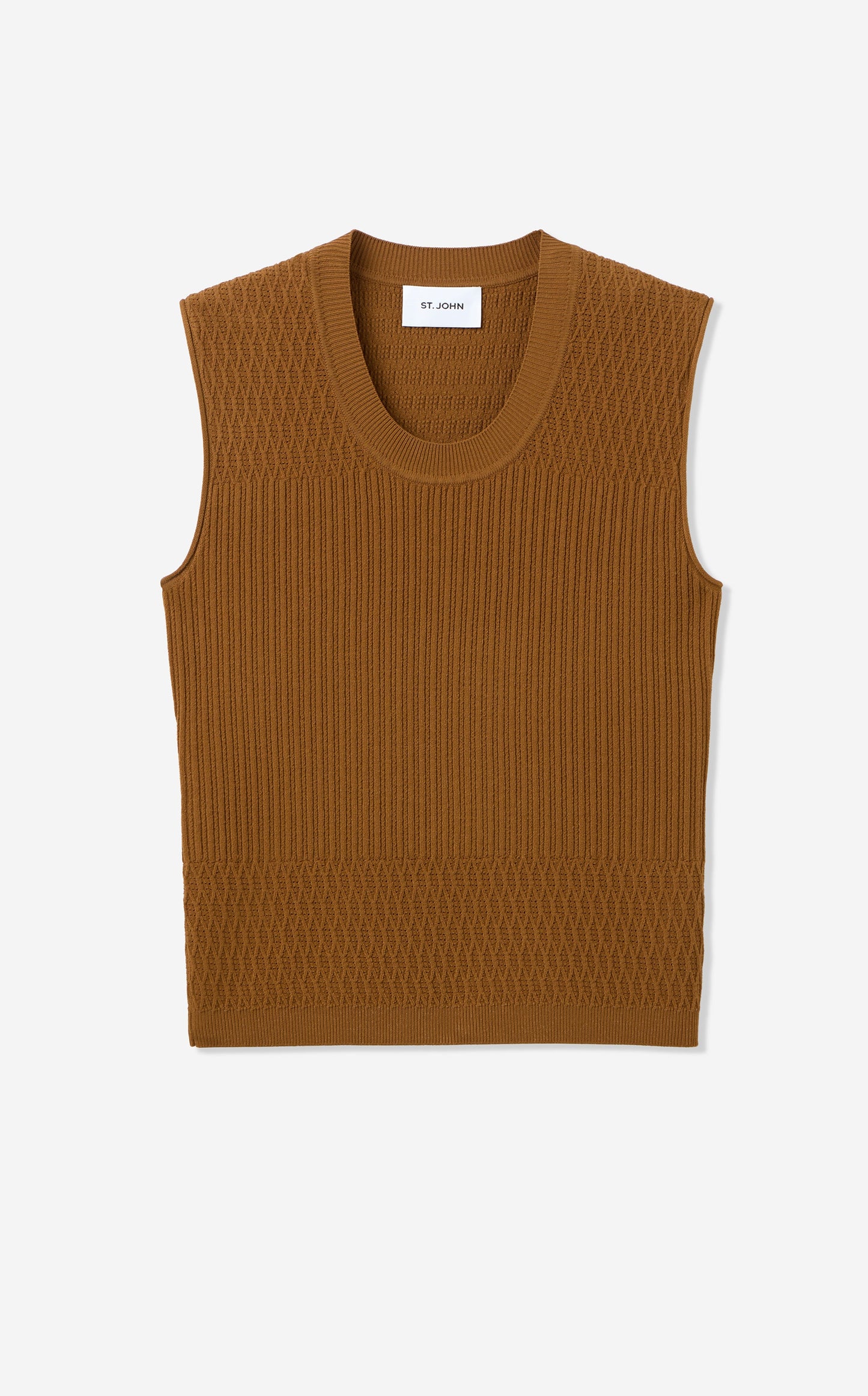 Wren Shell in Fine Mixed Rib Knit