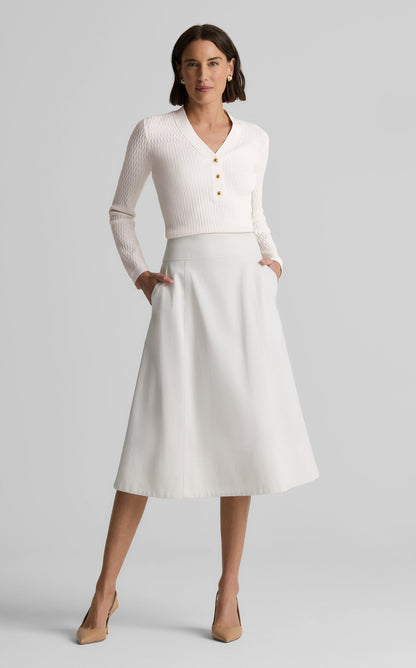 Remy Sweater in Fine Mixed Rib Knit