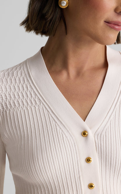 Remy Sweater in Fine Mixed Rib Knit