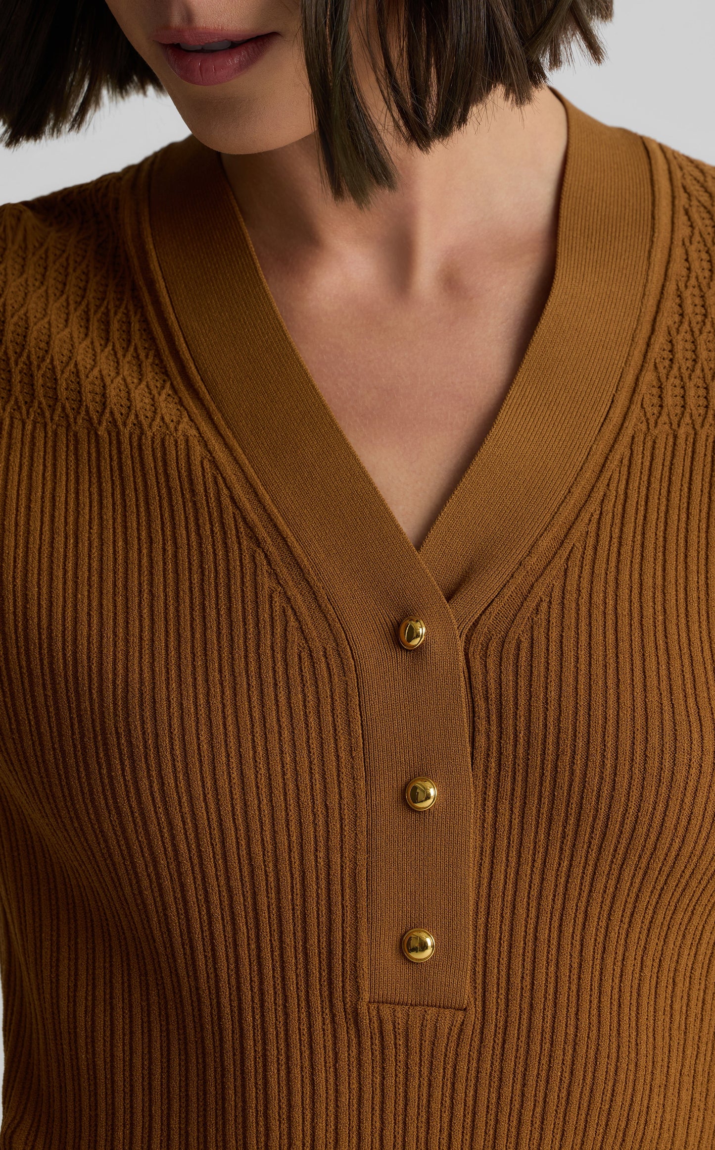 Remy Sweater in Fine Mixed Rib Knit