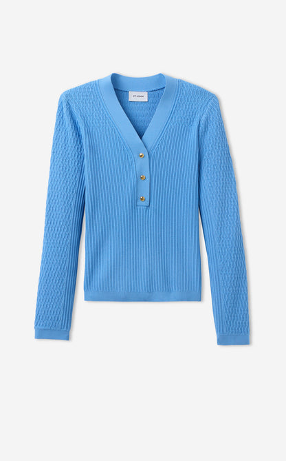 Remy Sweater in Fine Mixed Rib Knit