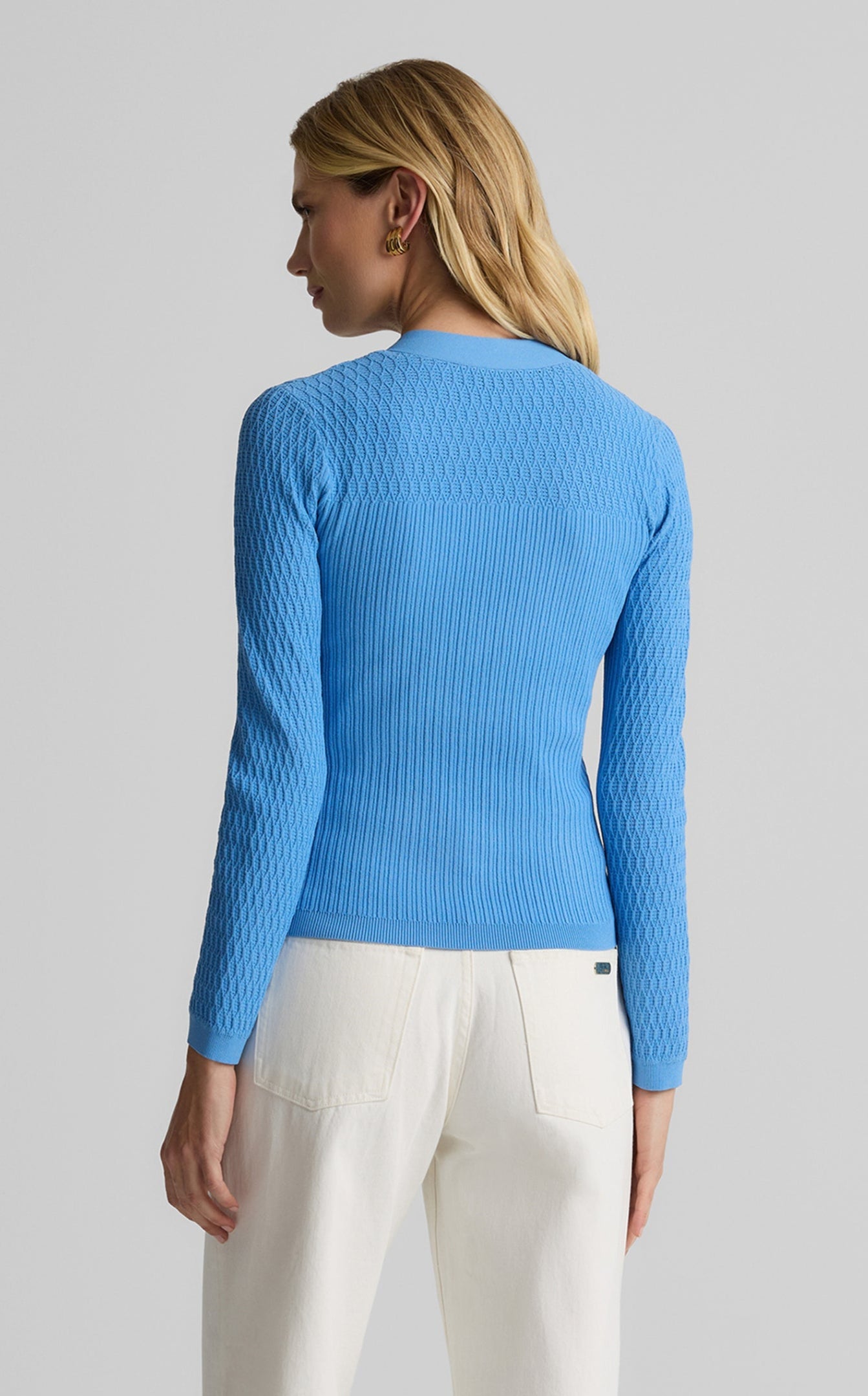 Remy Sweater in Fine Mixed Rib Knit