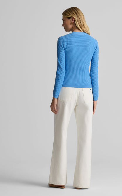 Remy Sweater in Fine Mixed Rib Knit