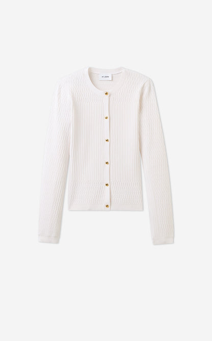 River Cardigan in Fine Mixed Knit