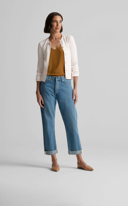 River Cardigan in Fine Mixed Knit