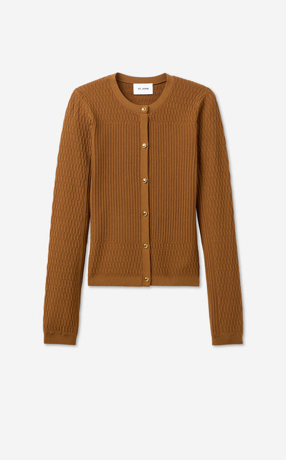 River Cardigan in Fine Mixed Knit