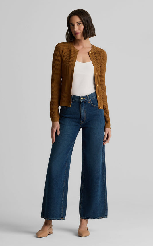 River Cardigan in Fine Mixed Knit