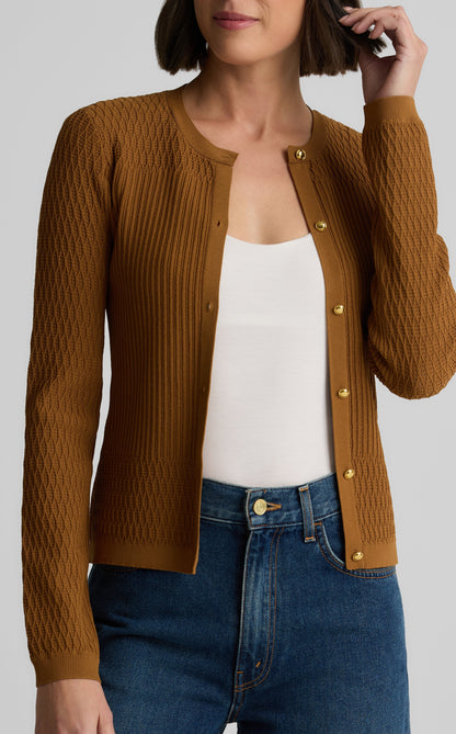 River Cardigan in Fine Mixed Knit