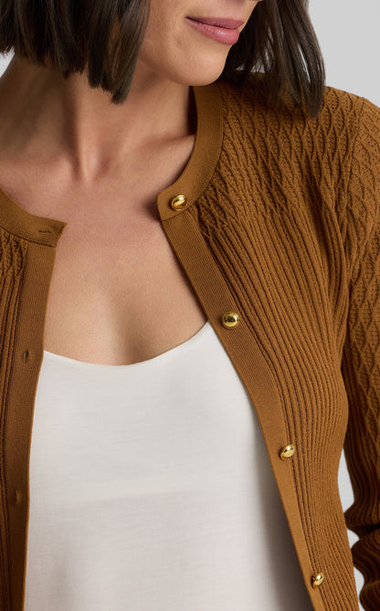 River Cardigan in Fine Mixed Knit