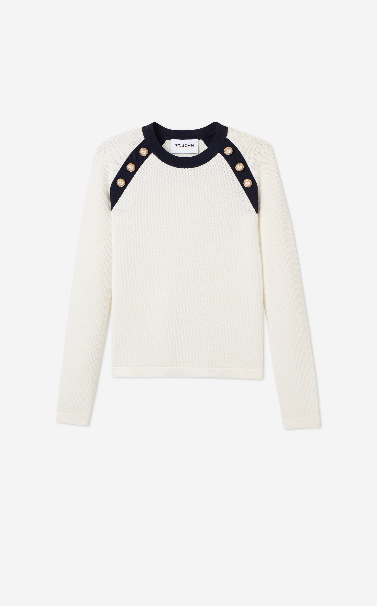 Sheryl Sweater in St. John x Malbon Contrast Knit
