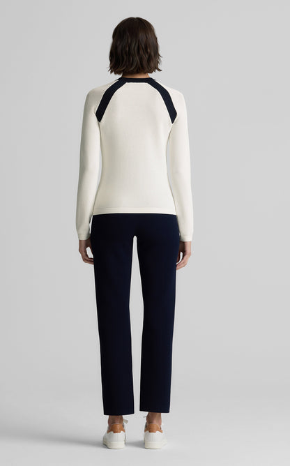 Sheryl Sweater in St. John x Malbon Contrast Knit