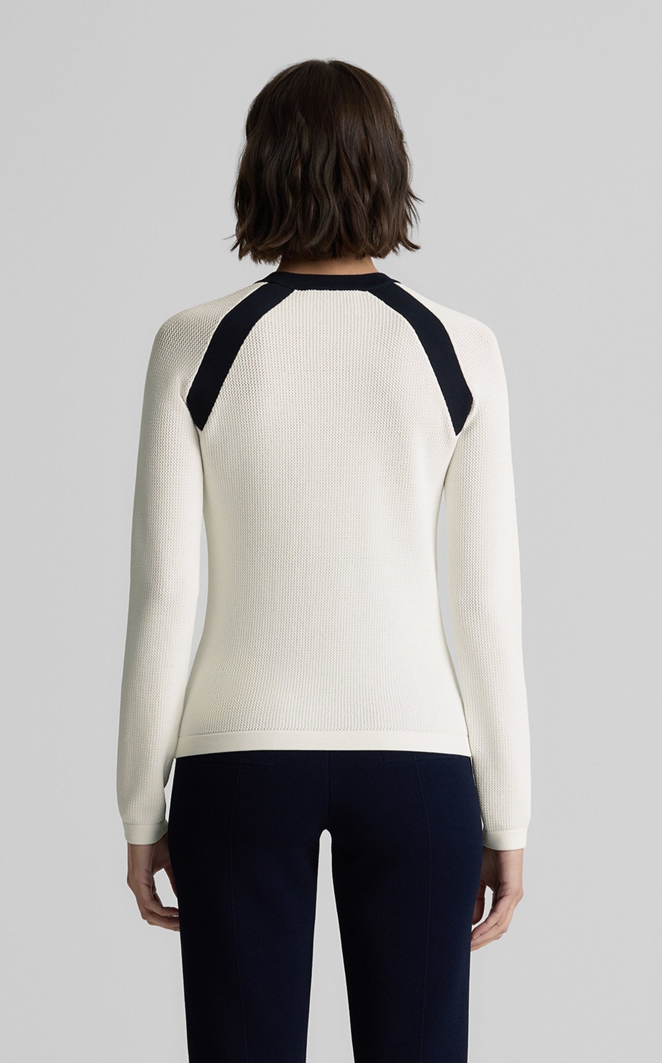 Sheryl Sweater in St. John x Malbon Contrast Knit