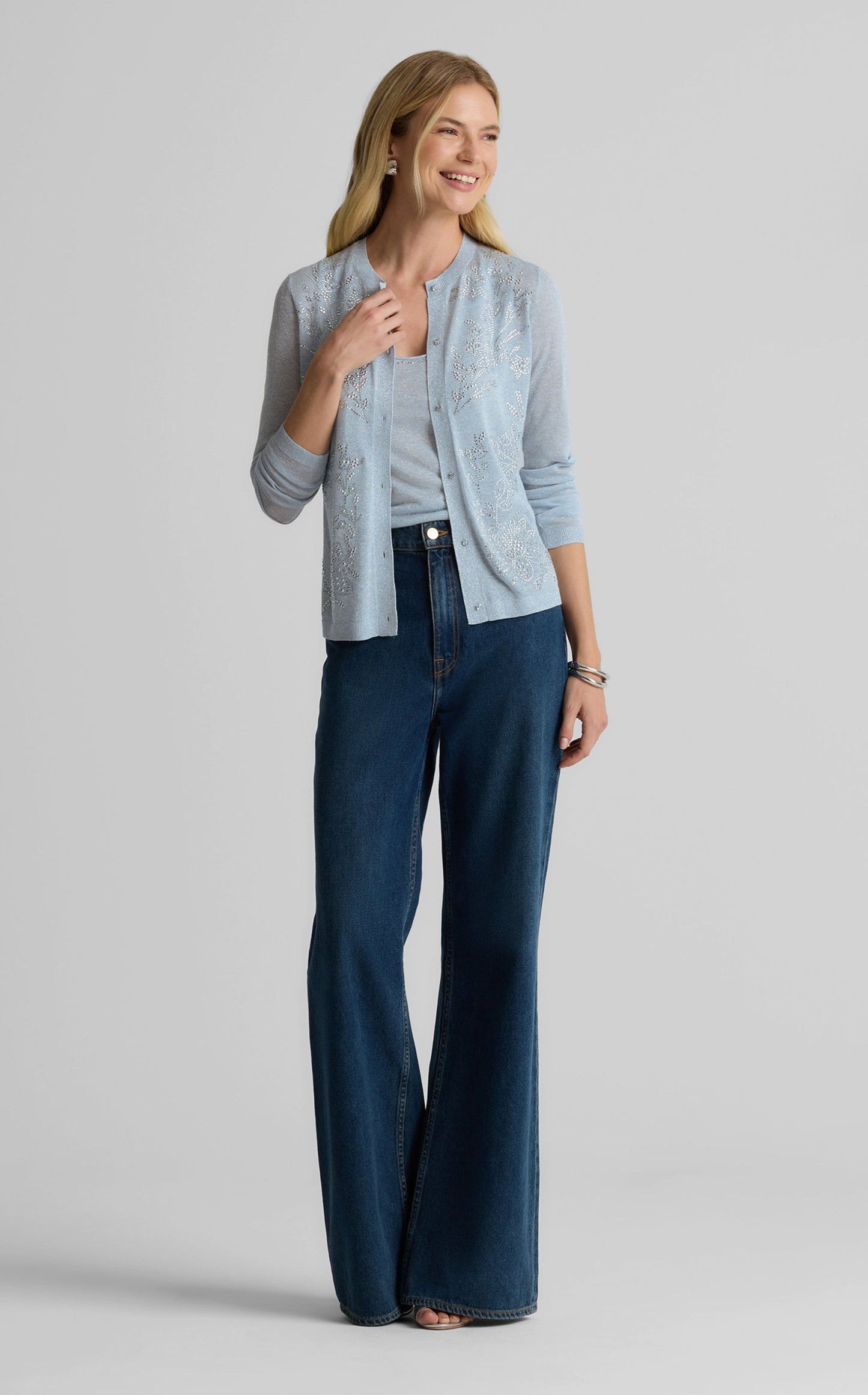 Dawn Cardigan in Embellished Knit