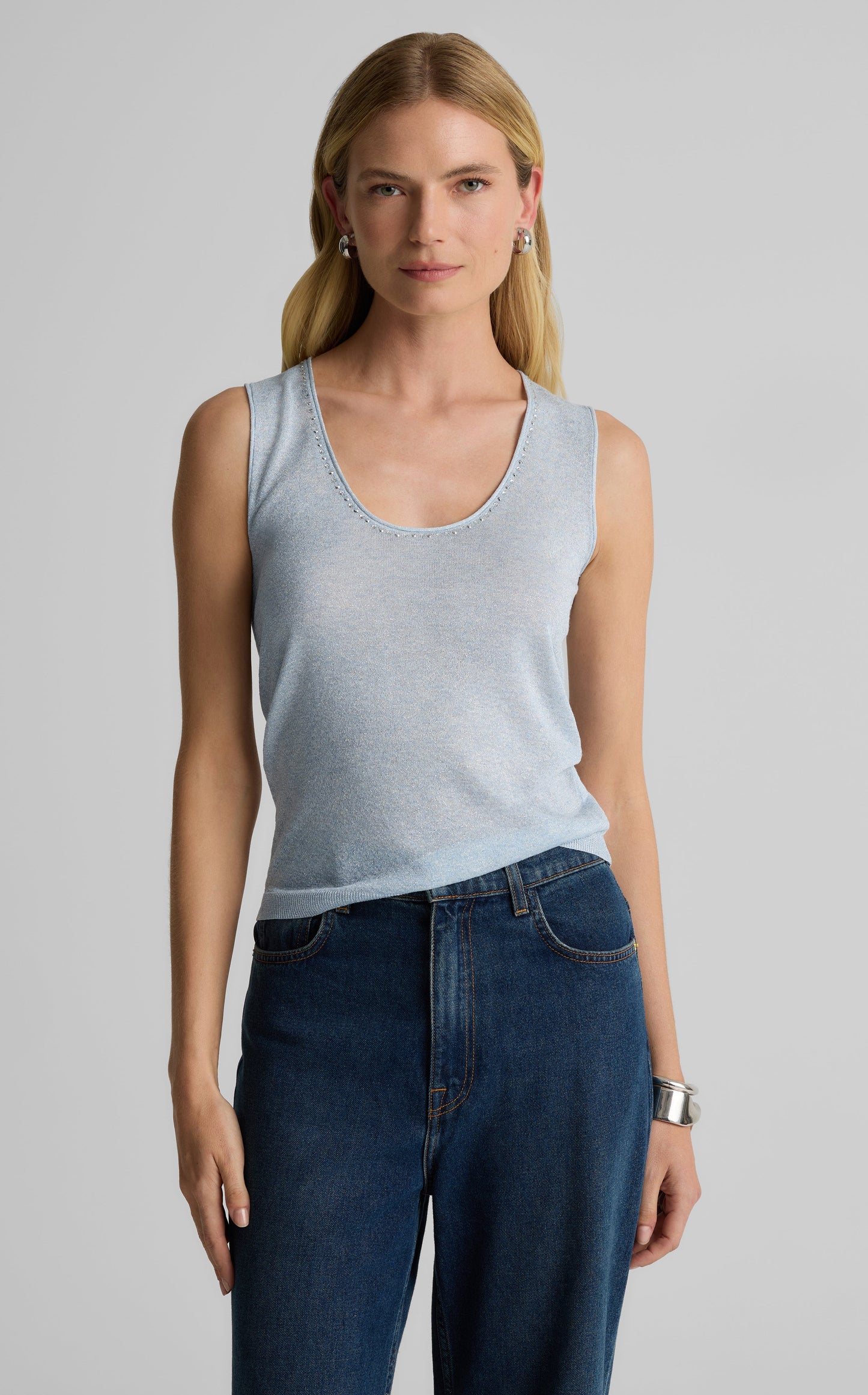 Diana Shell in Metallic Knit