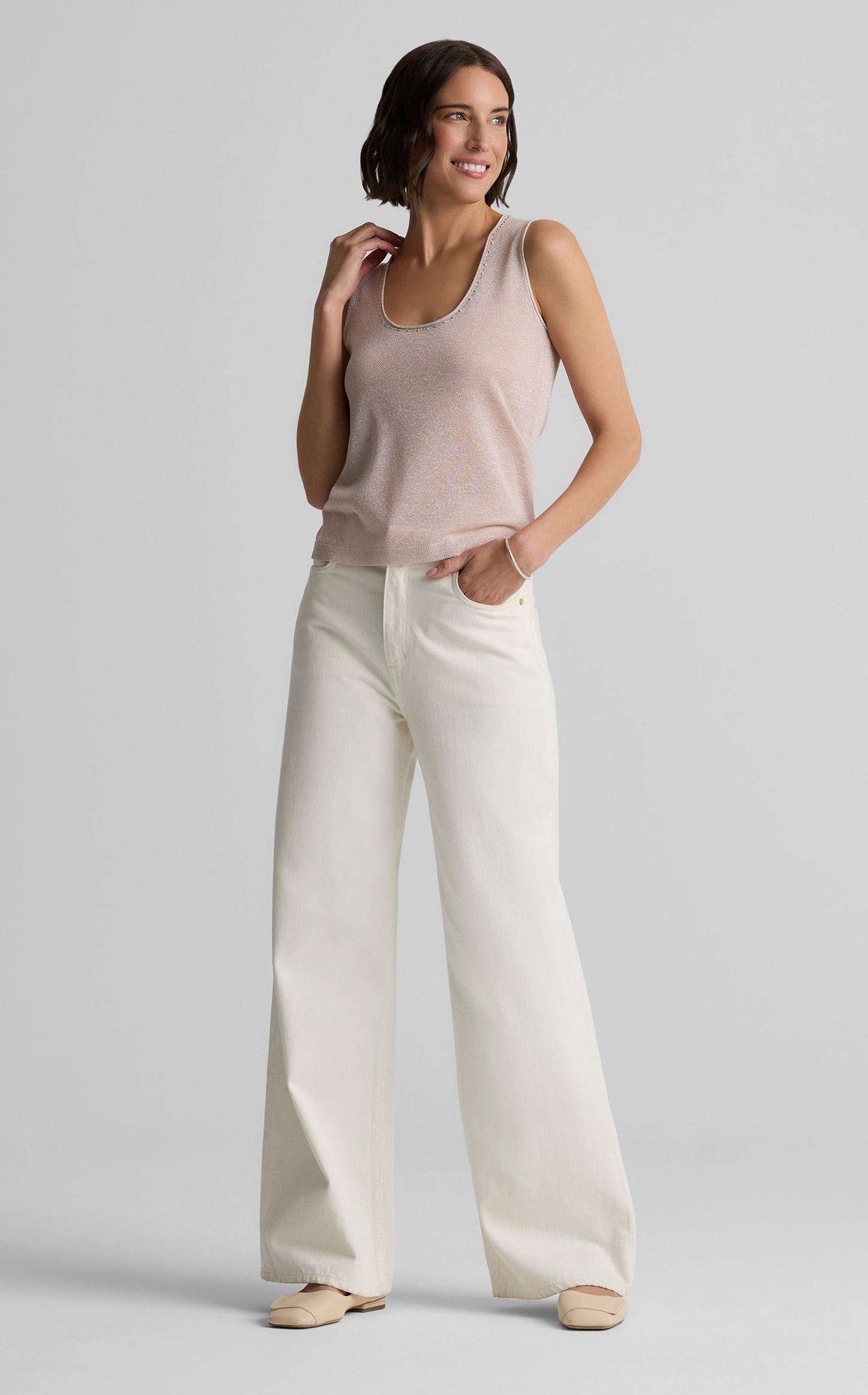 Diana Shell in Metallic Knit