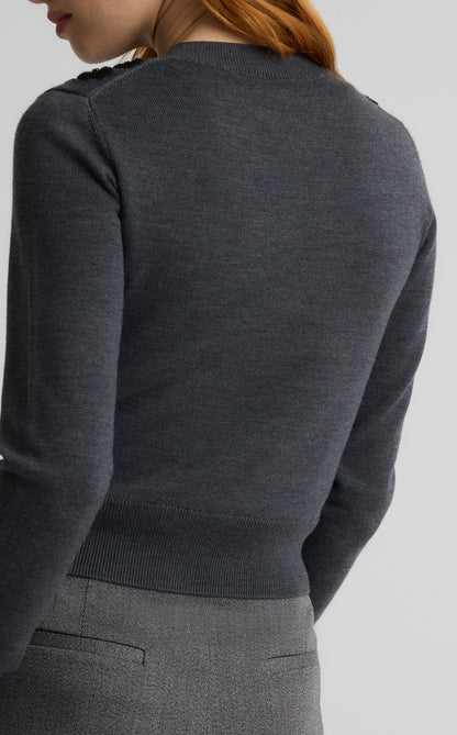 Seraphina Cardigan in Hand Beaded Knit