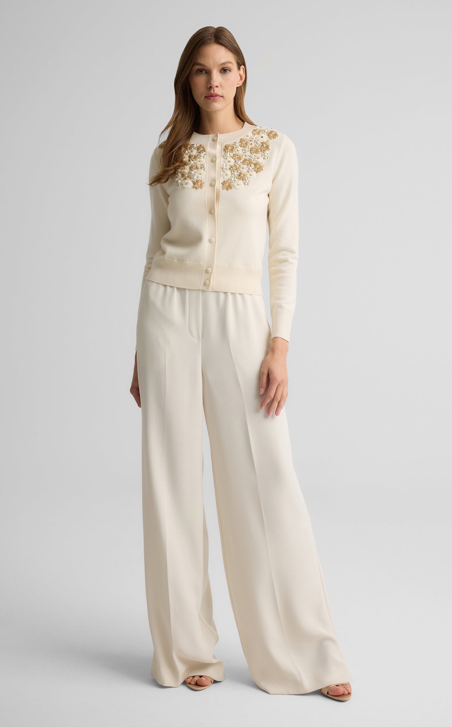 Seraphina Cardigan in Hand Beaded Knit