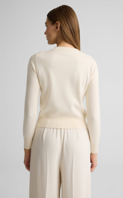 Seraphina Cardigan in Hand Beaded Knit