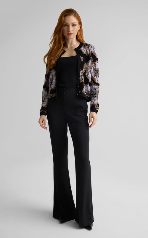 Marlene Cardigan in Poppy Floral Knit