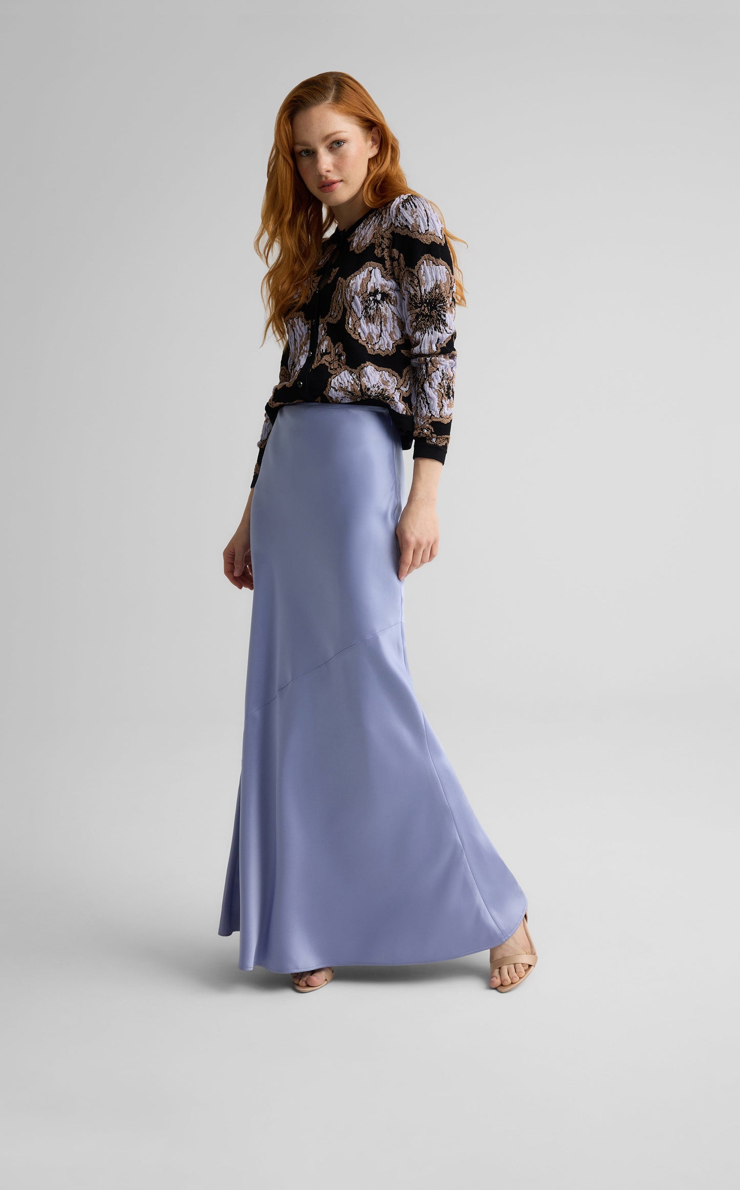 Marlene Cardigan in Poppy Floral Knit