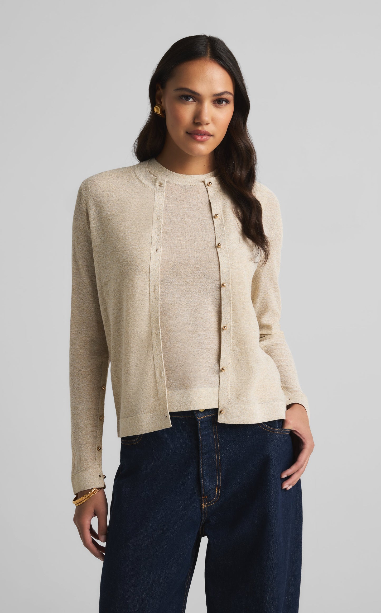 Fine Lurex Cardigan