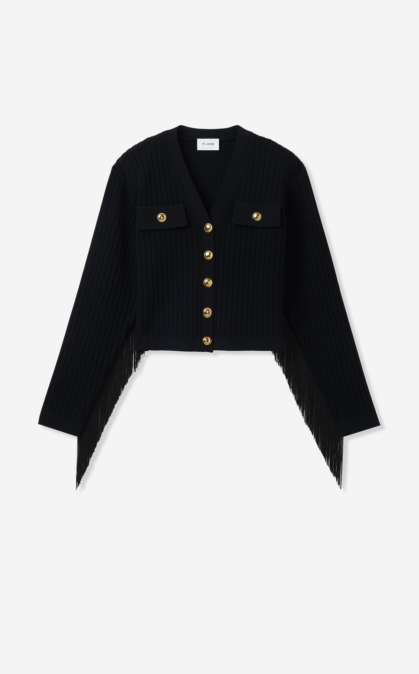 Priscilla Jacket in Fringed Rib Knit