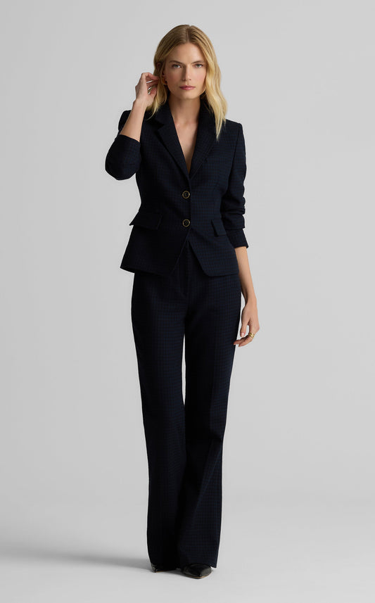 Parker Jacket in Stretch Houndstooth