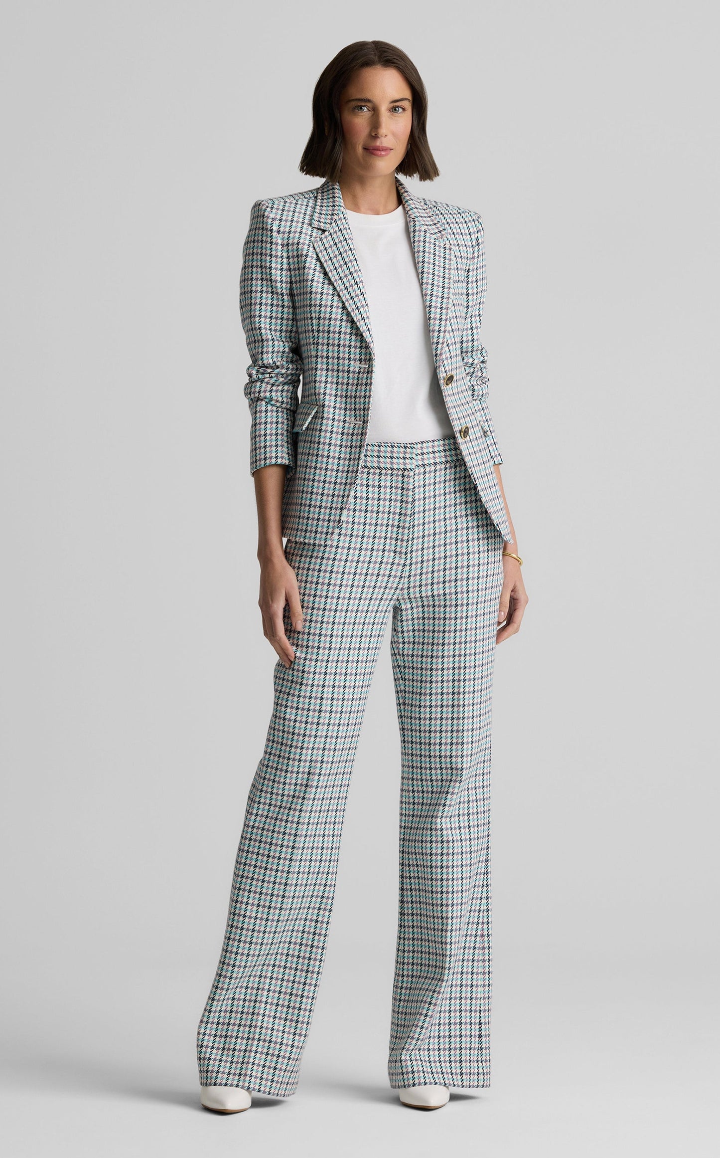 Parker Jacket in Stretch Houndstooth