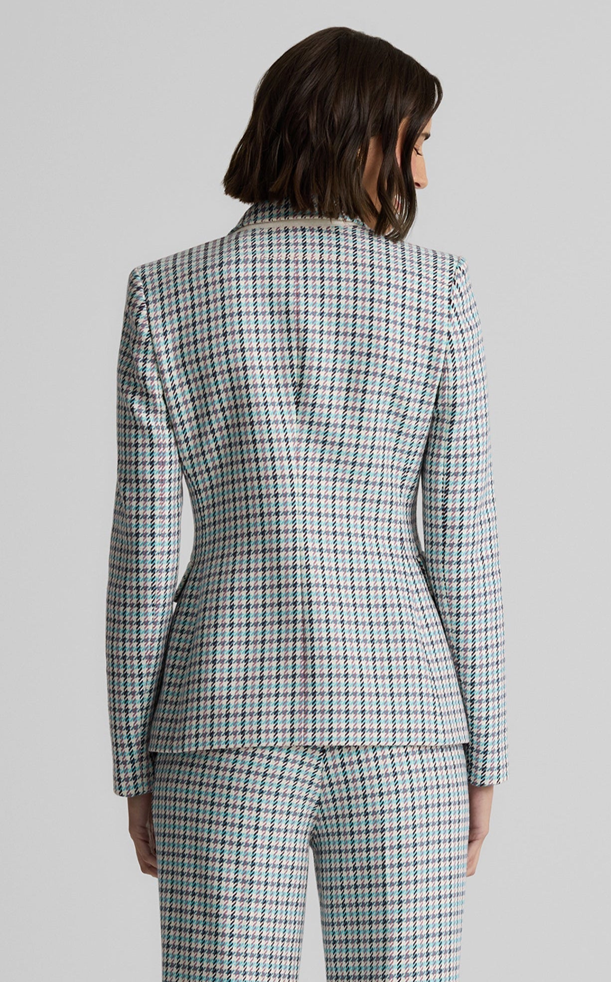 Parker Jacket in Stretch Houndstooth