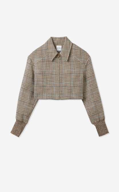 Campbell Jacket in Stretch Plaid