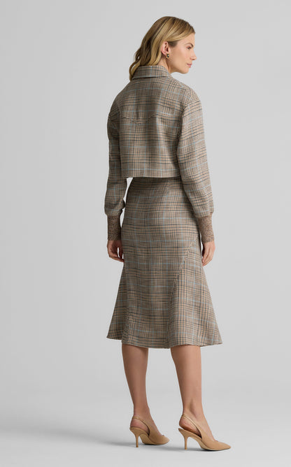 Campbell Jacket in Stretch Plaid