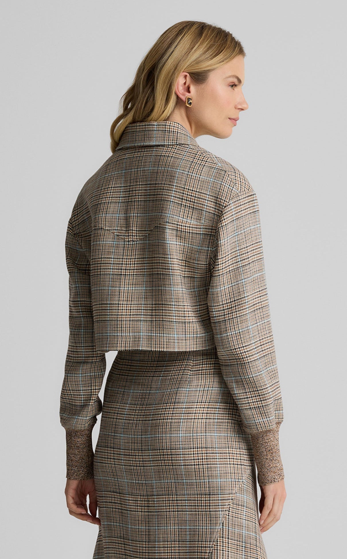 Campbell Jacket in Stretch Plaid