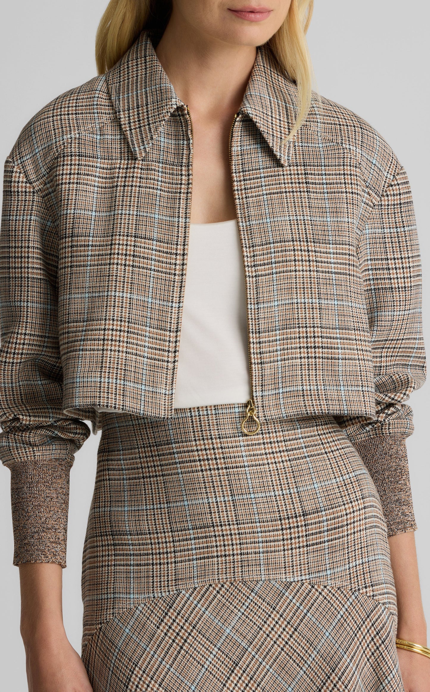 Campbell Jacket in Stretch Plaid