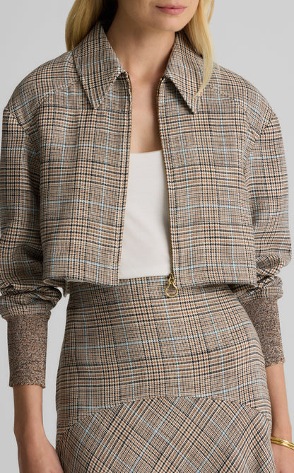 Campbell Jacket in Stretch Plaid