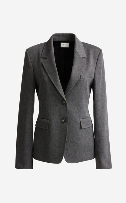 Amaris Jacket in Stretch Twill Suiting