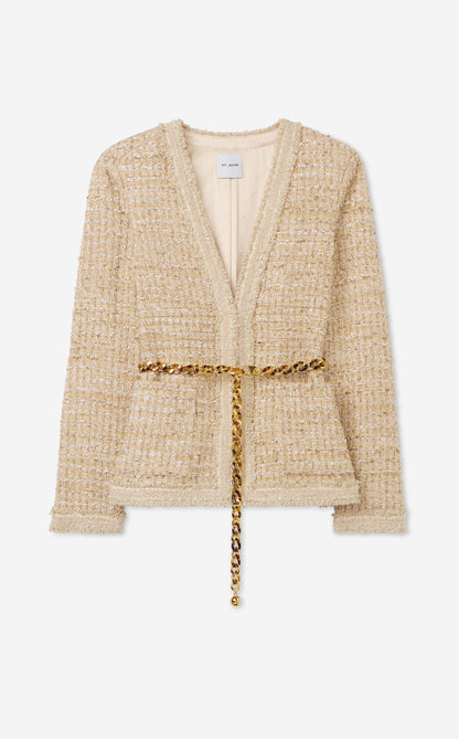 Josie Jacket in Linden Tweed