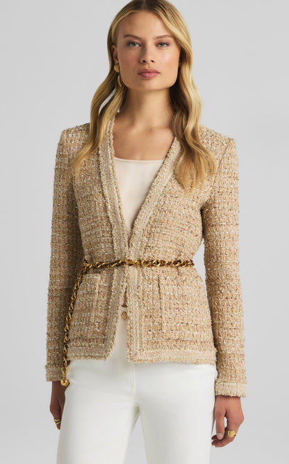 Josie Jacket in Linden Tweed