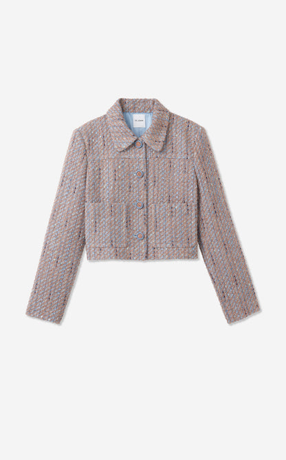 Naomi Jacket in Azure Tweed