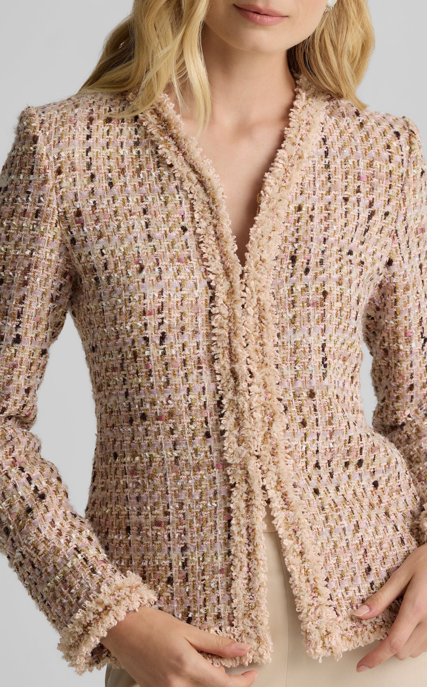 Susan Jacket in Metallic Tweed