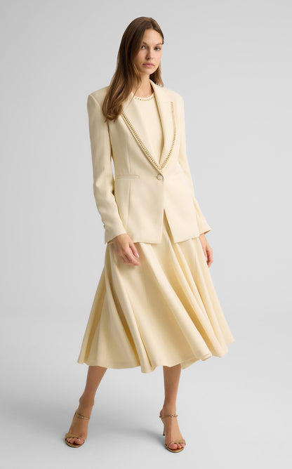 Elvie Jacket in Stretch Italian Viscose Blend