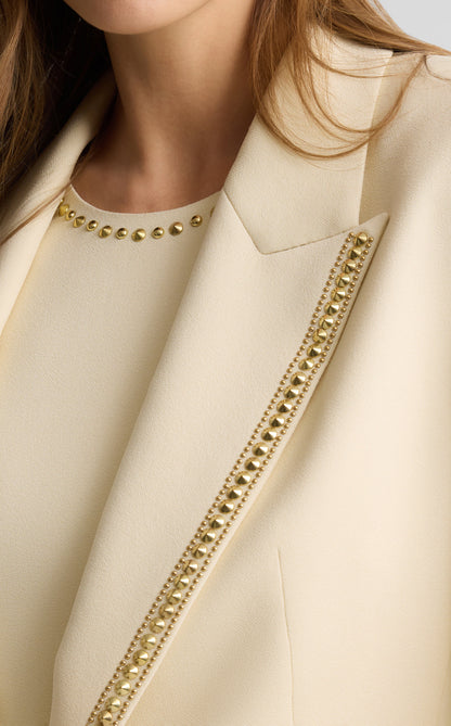 Elvie Jacket in Stretch Italian Viscose Blend