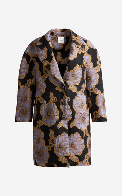 Maxine Jacket in Poppy Floral Jacquard