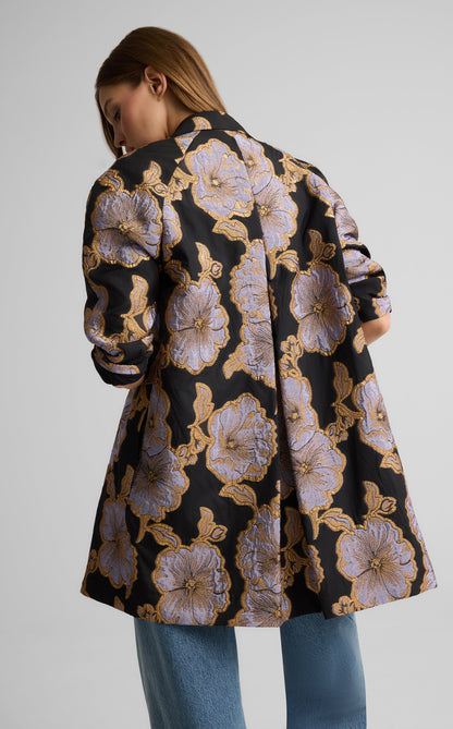 Maxine Jacket in Poppy Floral Jacquard