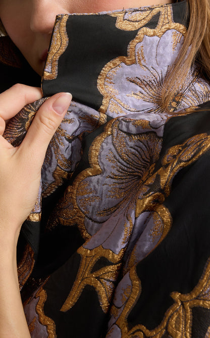 Maxine Jacket in Poppy Floral Jacquard