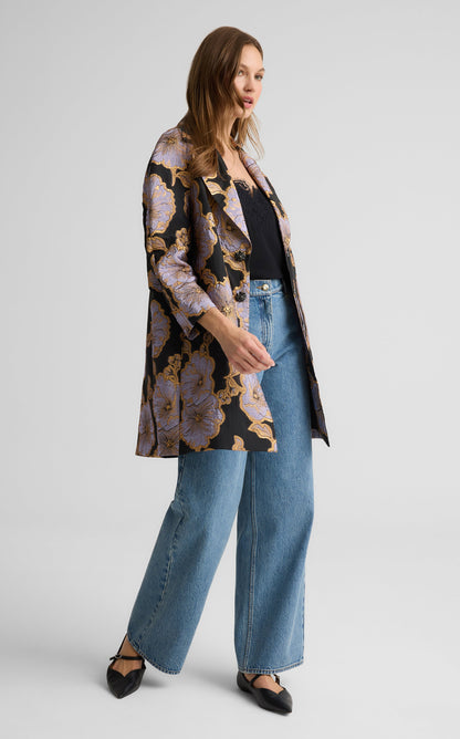 Maxine Jacket in Poppy Floral Jacquard