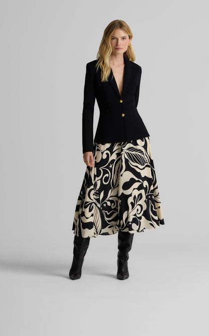 Eden Skirt in Leaf Print