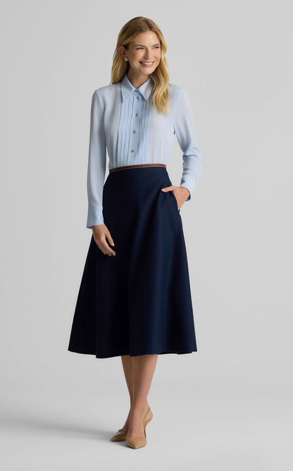 Rowan Skirt in Stretch Gabardine
