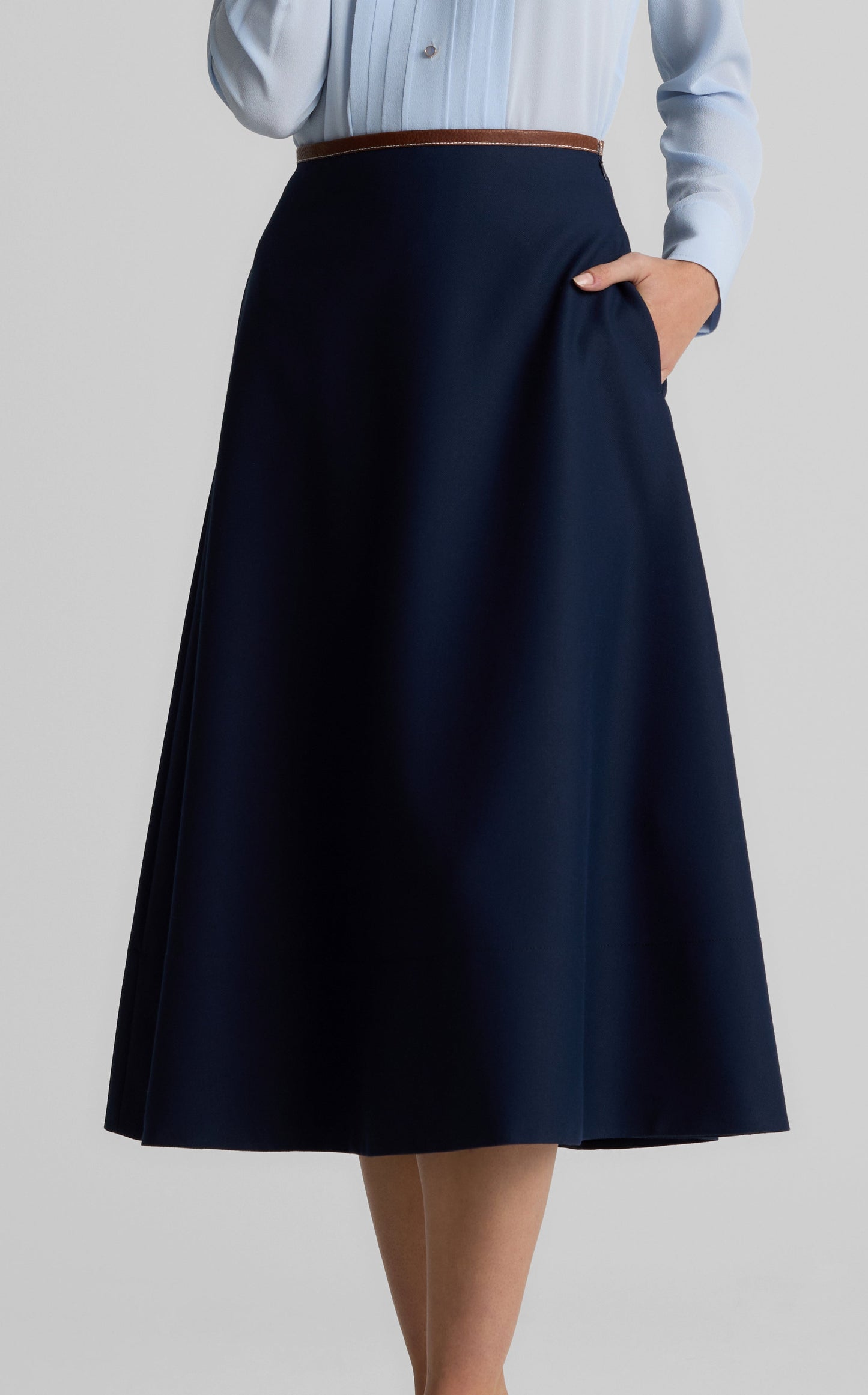 Rowan Skirt in Stretch Gabardine